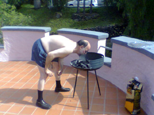 Grillen auf der Turmterrasse